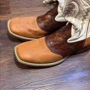 Rocky Men's Western Boots - Tan and Cream